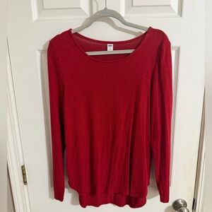 Red Long Sleeve Sweater
